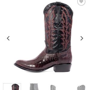 Marston Men’s Western Boot by J.B. Dillon in Sunset Crimson